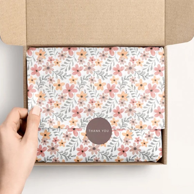 High Quality Plastic Waterproof Packing Papers Custom Size Biodegradable Embossing Food Wrapping Paper