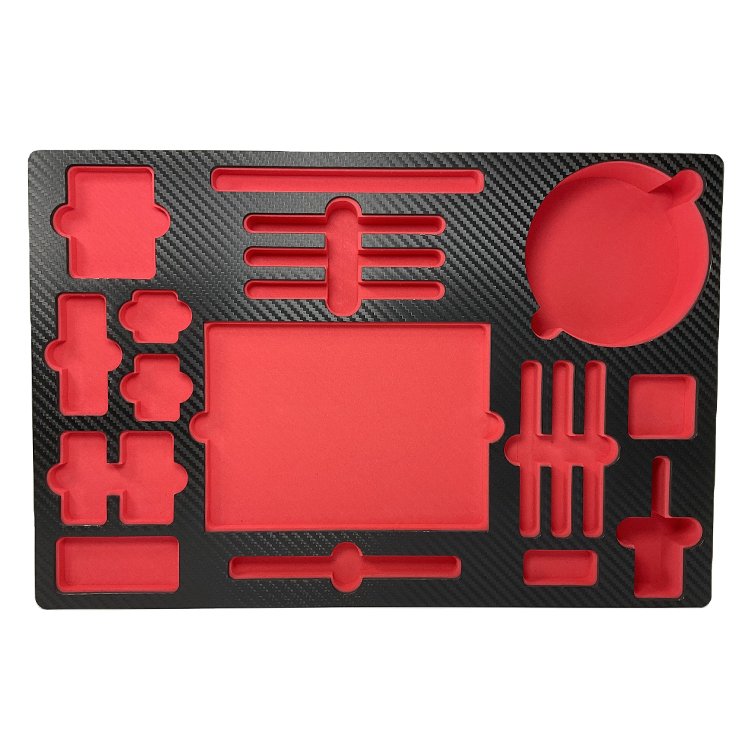 Custom high density colorful EVA foam insert for tool box foam sponge