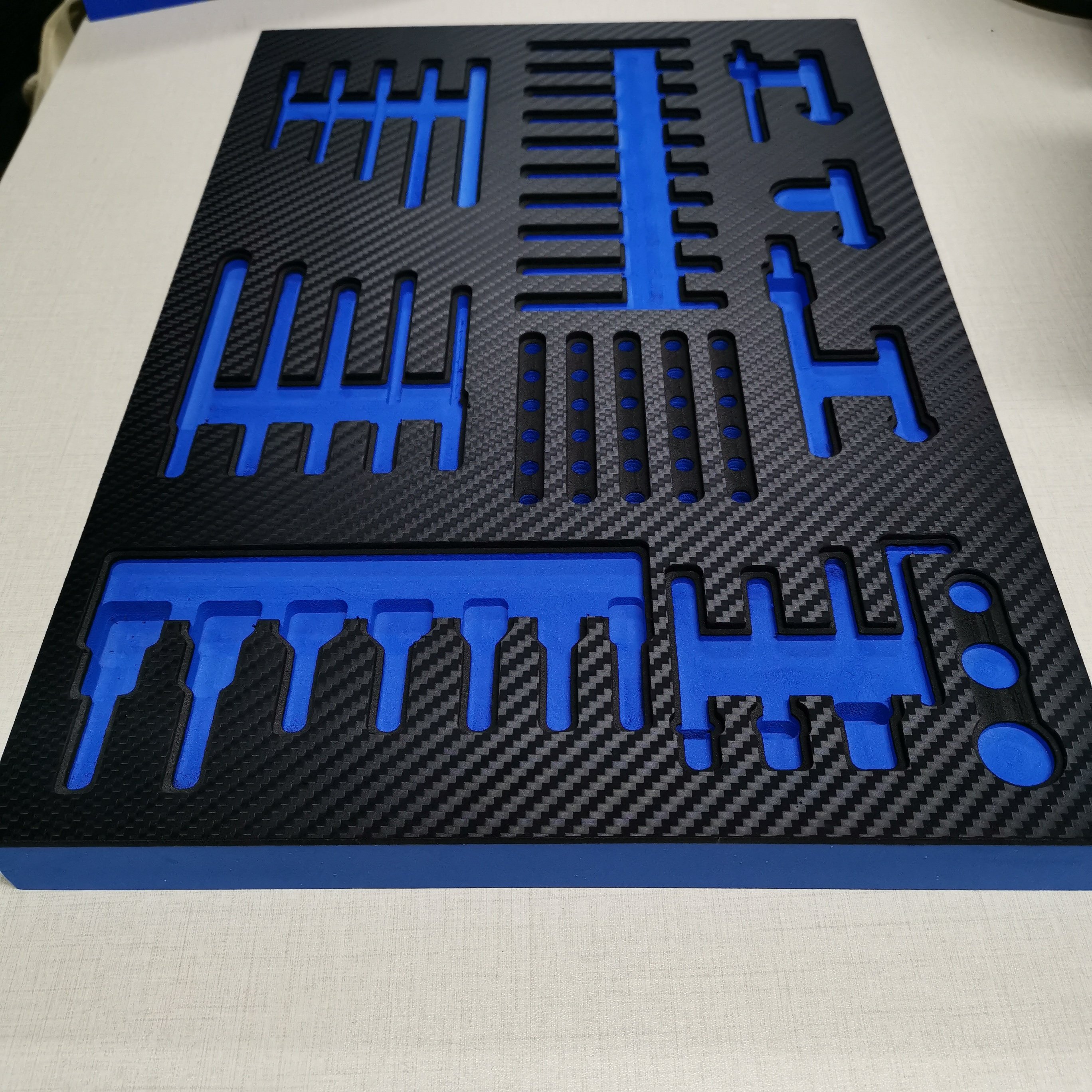 Custom high density colorful EVA foam insert for tool box foam sponge
