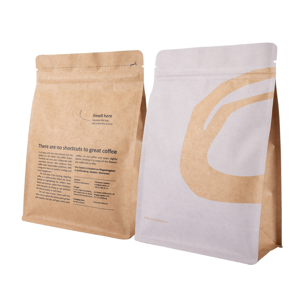 Wholesale Kraft Paper Coffee Tea Packaging Bag