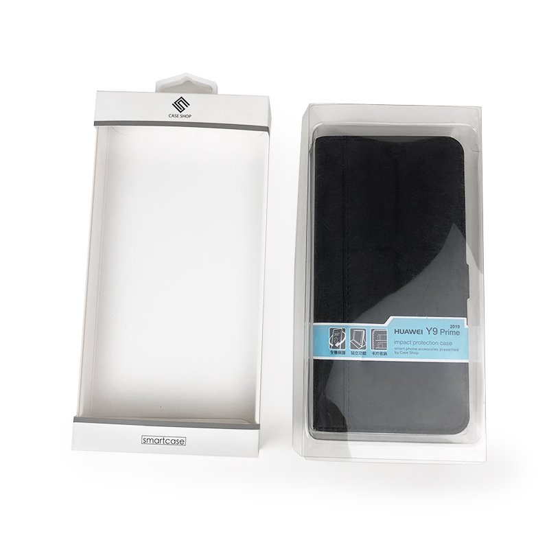 PET Transparent Plastic Box for Phone case packaging wholesale cardboard box