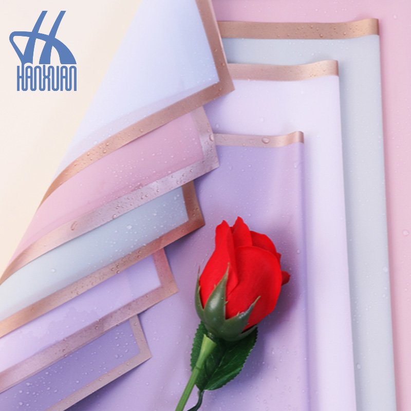 South Korea bouquet wrapping paper Phnom Penh Jelly Film Solid Color Waterproof Monochrome Translucent Plastic Phnom Penh Paper