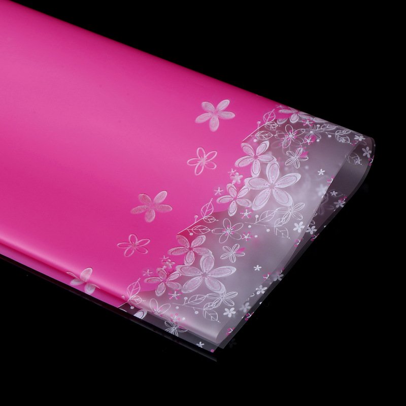 Flower Pattern Bouquet Wrapping Paper Waterproof Floral Bouquet Paper Florist Supplies Packaging Paper for Wedding Gift DIY