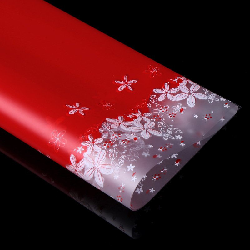 Flower Pattern Bouquet Wrapping Paper Waterproof Floral Bouquet Paper Florist Supplies Packaging Paper for Wedding Gift DIY