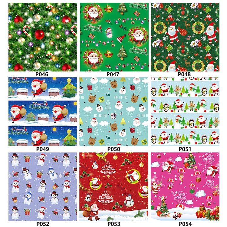 wholesale custom logo print luxury christmas gift wrapping paper Hot sale new year gift packaging christmas paper
