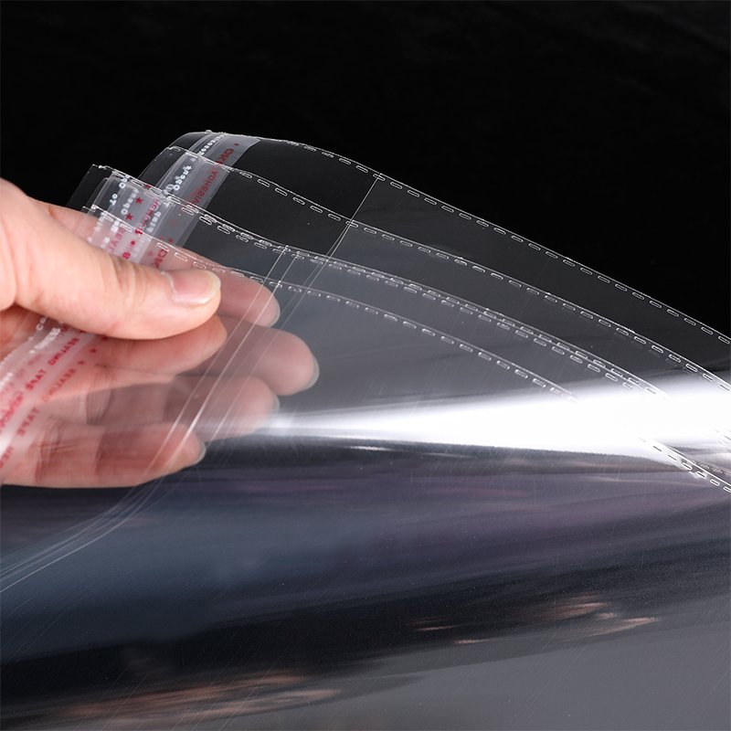 SZHOYO Custom Size Clear OPP Cellophane Poly Plastic bag Self Adhesive Plastic Bag For Clothing Packaging