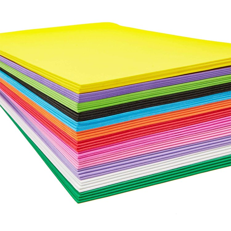 10 Colors, 10 Pack, 2MM thickness 8.2x11.7in A4 EVA Foam Sheets Crafts