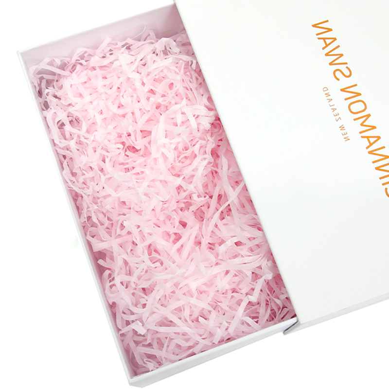 Crumpled Crinkle Cut Paper Filler Wholesale Eco Packing Gift Wrapping Paper Shipping Black Shredded Paper