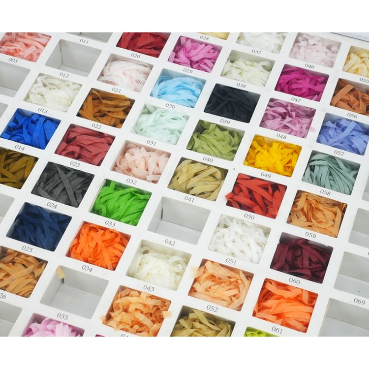 Crumpled Crinkle Cut Paper Filler Wholesale Eco Packing Gift Wrapping Paper Shipping Black Shredded Paper