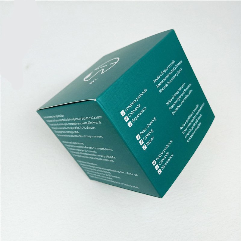 custom print designs small empty tuck in folding cosmetic glass jar oil soft touch packaging box face cream jar paper boxes