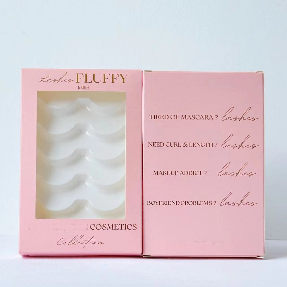 Wholesale Multiple False Lash Book Custom Private Logo Eyelash Packaging Box Fake 3D Mink Lashes Strip Packing Empty Case