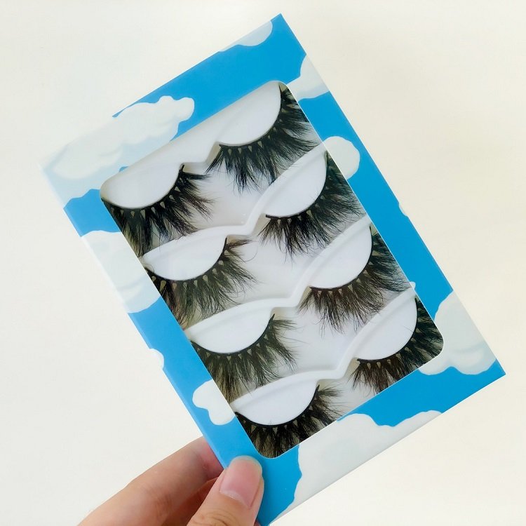Wholesale Multiple False Lash Book Custom Private Logo Eyelash Packaging Box Fake 3D Mink Lashes Strip Packing Empty Case