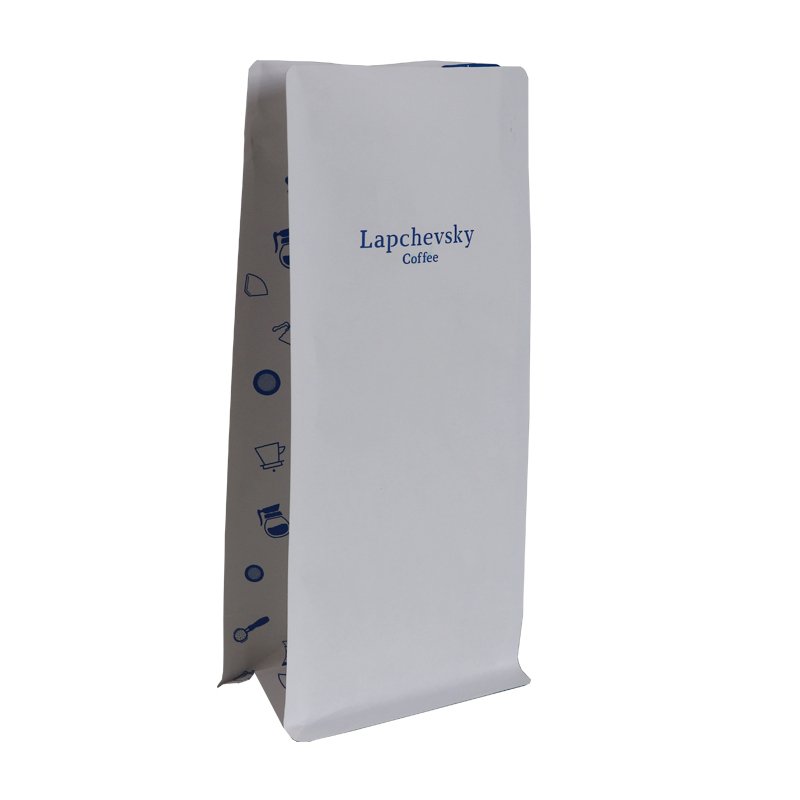 Custom Biodegradable Recyclable Kraft Paper Compostable Packaging Coffee Bags with One-Way Valve And Zipper Bolsa Para Cafe