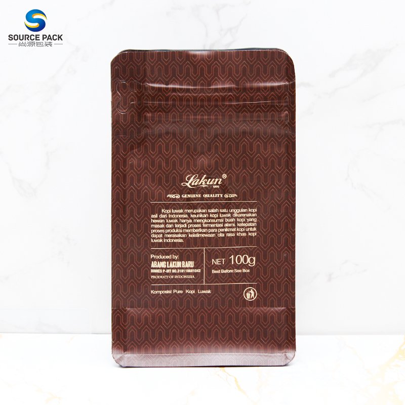 250g 500g 8oz 12oz 16oz Packaging Tin Tie Custom Printing Coffee Bag with valve