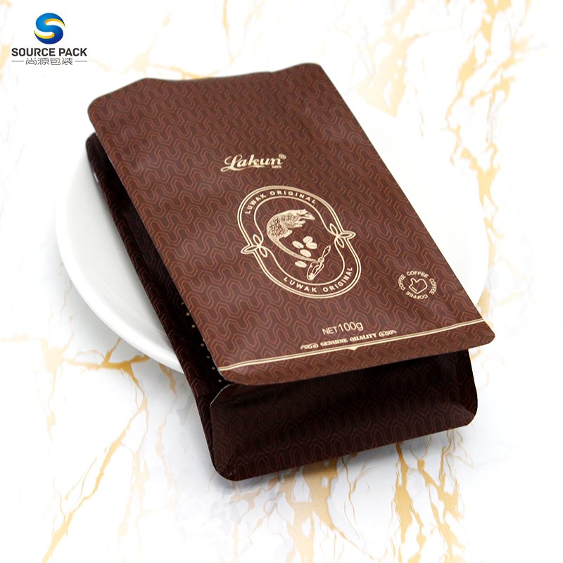 250g 500g 8oz 12oz 16oz Packaging Tin Tie Custom Printing Coffee Bag with valve