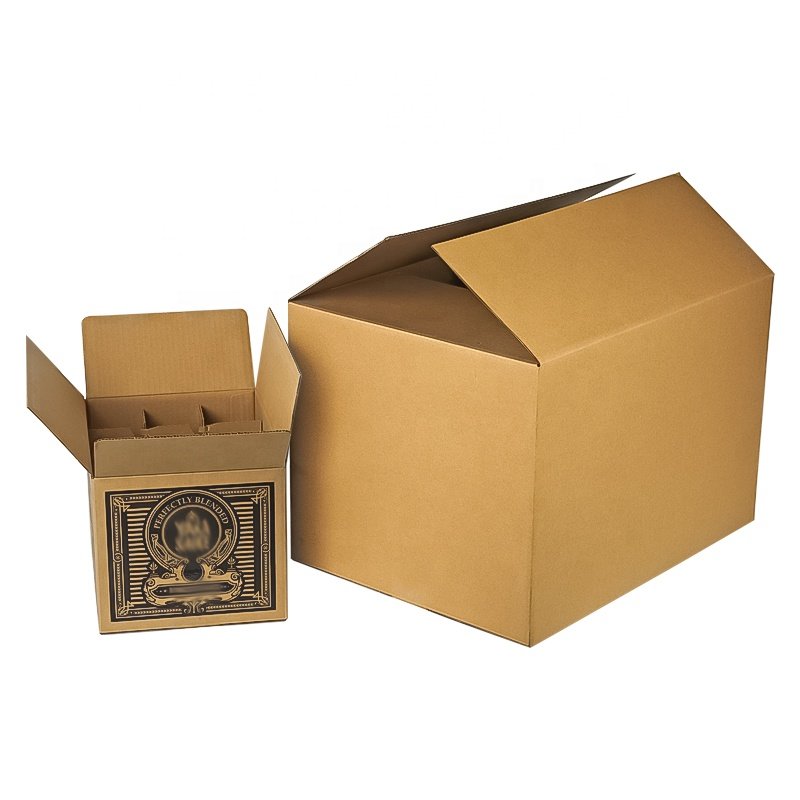 Wholesale corrugated paper packing delivery box cardboard carton rsc boxes for moving