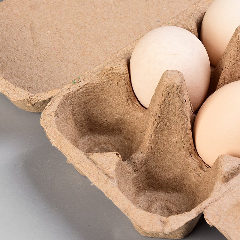 Biodegradable compostable 2 6 12 15 30 cells egg packaging box paper egg cartons pulp egg carton with clamshell lid