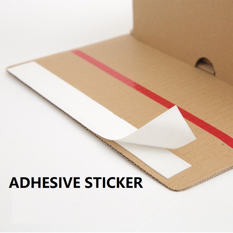 Custom Corrugated Cardboard Paper Packaging Tear Strip Printed self sealing Mailer Shipping Gift Box With Logo