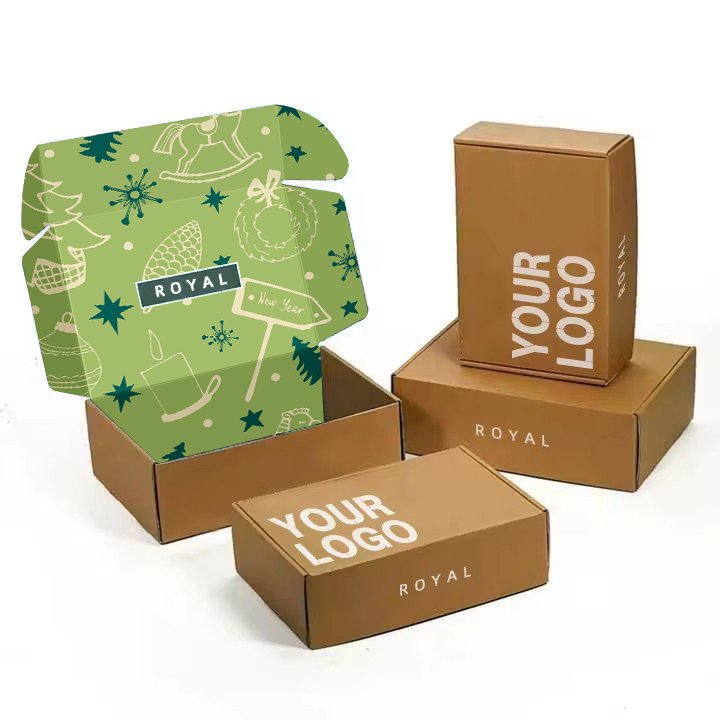 packaging boxes with custom logo kraft paper gift boxes packaging paper mailer shipping boxes customized Mailer shipping