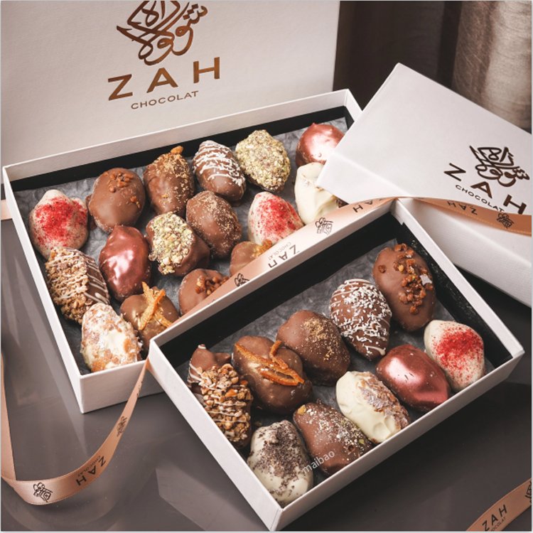 Luxury Ramadan Countdown Festival 12 24 Days Date Packaging Cardboard Drawer Gift Chocolate Packaging Custom Advent Calendar Box