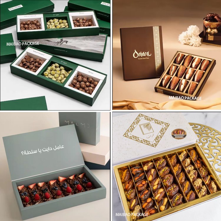 Luxury Ramadan Countdown Festival 12 24 Days Date Packaging Cardboard Drawer Gift Chocolate Packaging Custom Advent Calendar Box