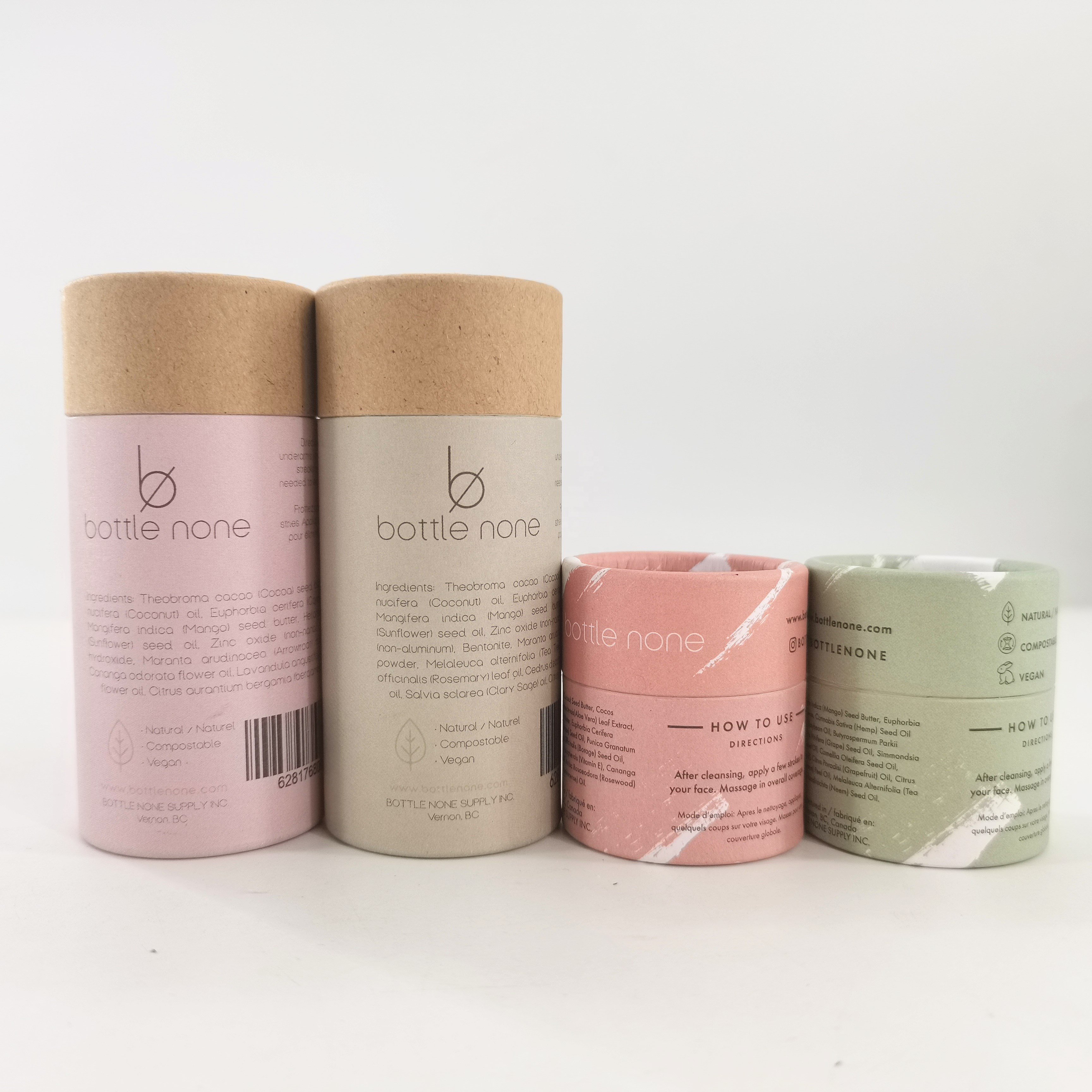 Empty Cardboard Cylinder Spice Packaging Container/boxes/tubes Other Food & Beverage Packaging Kraft Paper / Cartons Recyclable