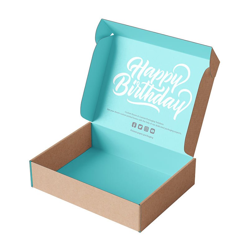 Custom folding corrugated paper shipping boxes for clothing shoes Dress Underwear mailer box