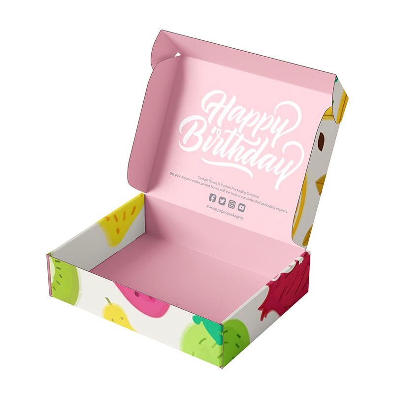 Custom folding corrugated paper shipping boxes for clothing shoes Dress Underwear mailer box