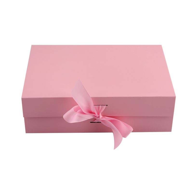 Underwear Corrugated Paper Board Box Cartons Ribbon Closures Book Shaped Foldable Packaging Gift Boxes