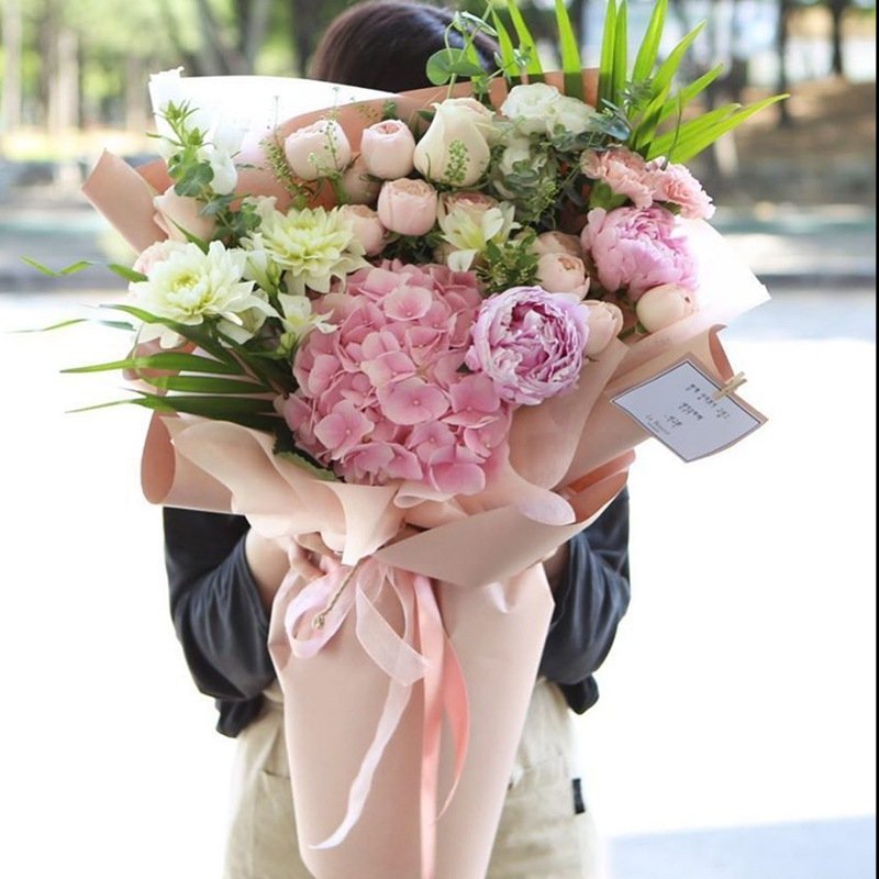 Packaging Paper Solid Color Waterproof Floral Bouquet Packaging Paper