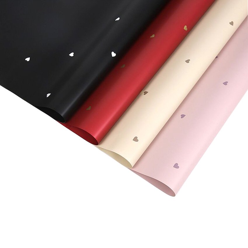 Valentine's Day Waterproof Solid Color Flower Bundle Packaging Paper Coated for Elegant Flower Wrapping