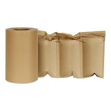 100% biodegradable paper air pillow for packaging Eco-Friendly Moving Green Wrap Recycled Wood Packaging Paper Air Bag Roll