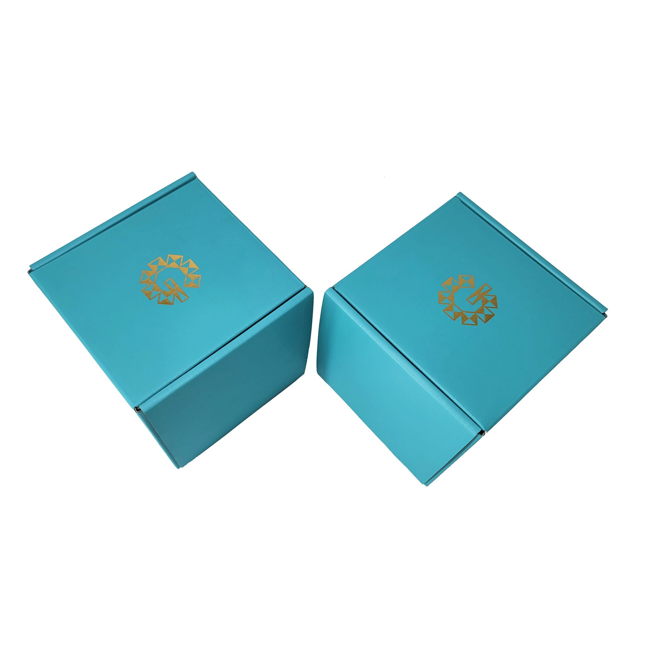 C2 Wholesale High Quality Custom Size Corrugated Cardboard Box Blue and black Cosmetic Set Postal mailing Box for cosmetic