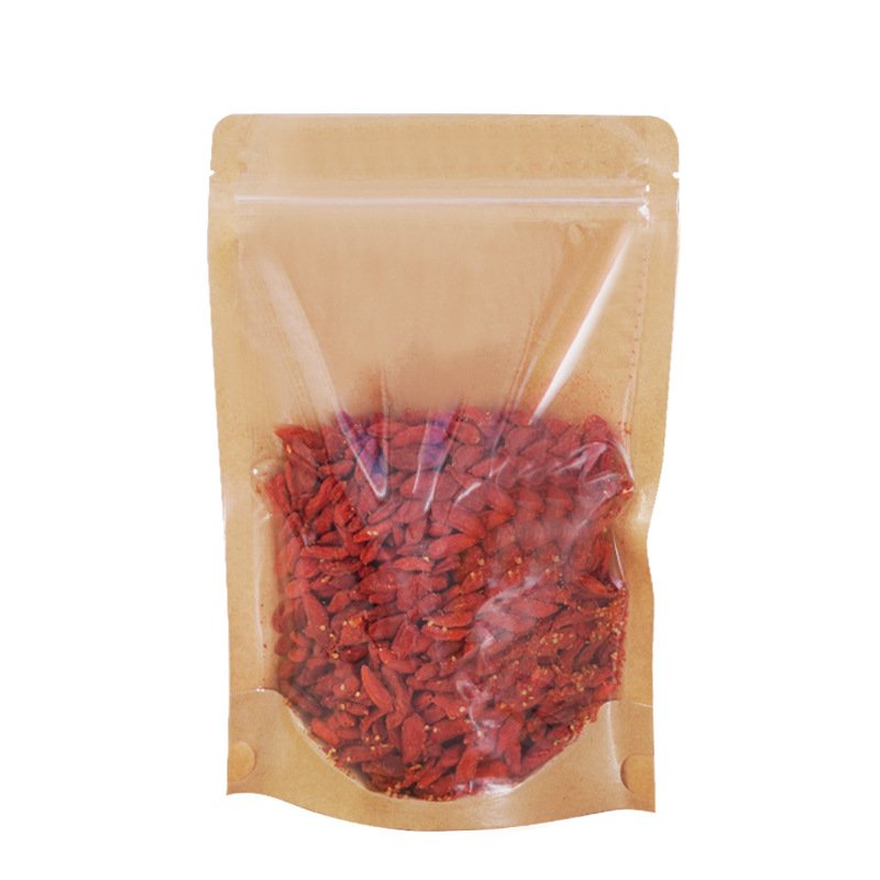 Hot Sale Brown Kraft Zipper Paper Bags for Food Washable & for Industrial Use Packaging & Printing Products