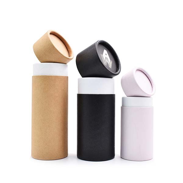 Cosmetic Canister Cylinder Packaging Box Cardboard OEM Cylinder Paperboard Childproof Tea Tube Packaging Paper Wholesale Luxury