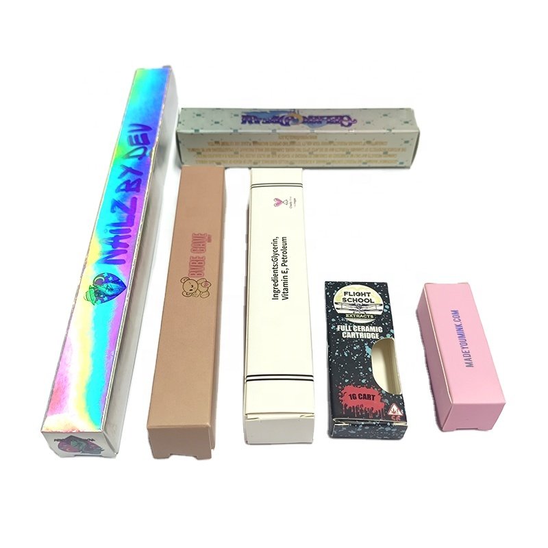 Beauty printing customized LOGO cosmetic lip oil lipstick tube box packaging for makeup