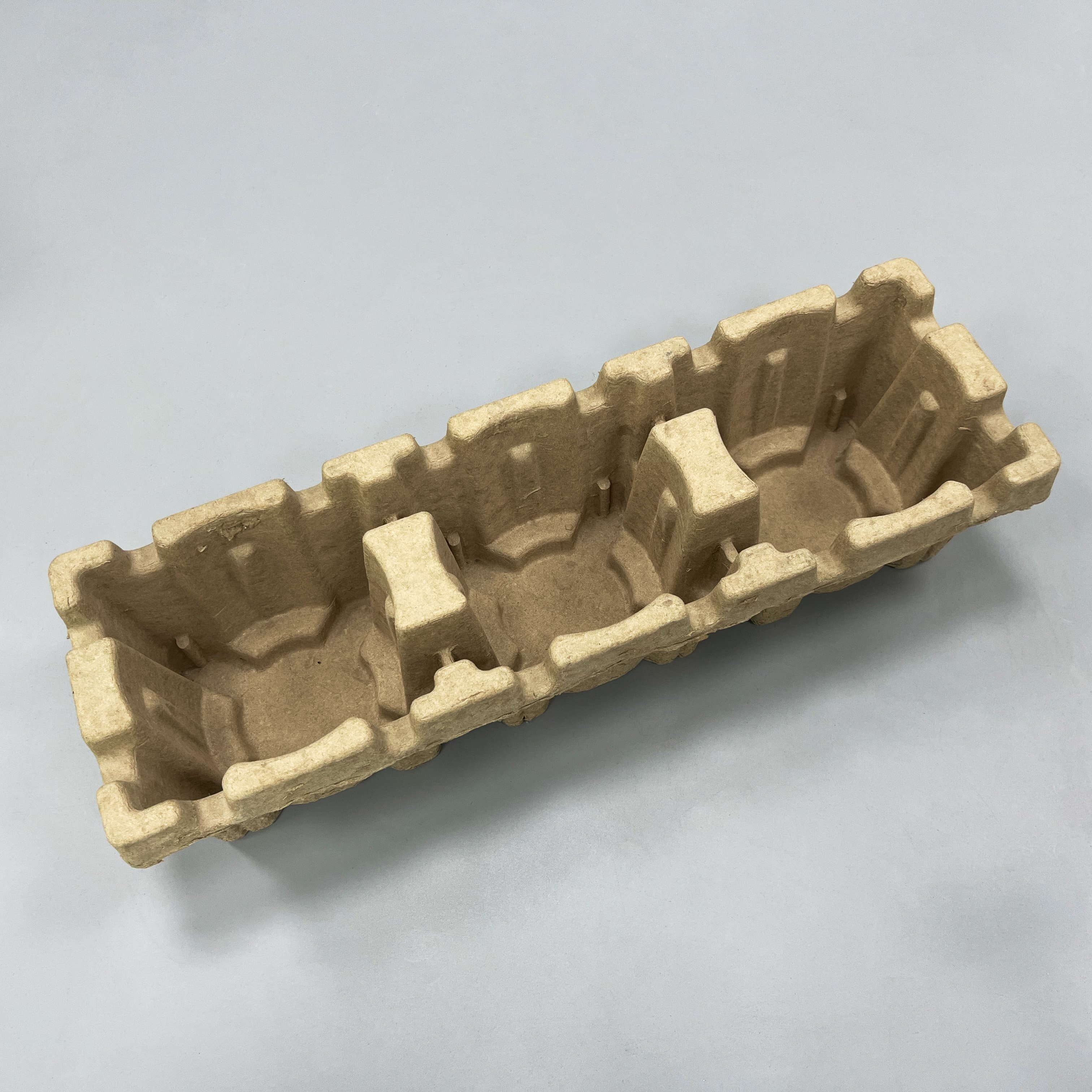 customized Pulp recycled paper molded fiber tray pulp insert Molded paper packaging candle jar pulp insert