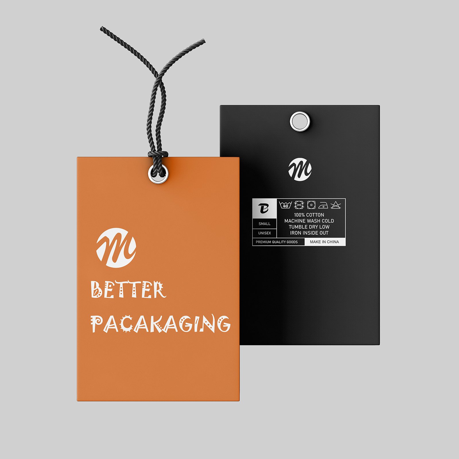 High Quality 400gsm Coated Paper Tag Custom Design Gold Foil Logo Hang Tag For T-Shirt/ Clothing/ Garment/ Jean/ Bags