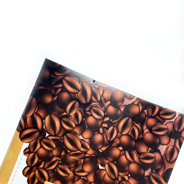 Custom Cafe Tea Food Packaging Flat Bottom Custom Printed Various Styles Coffee Bags With Valve