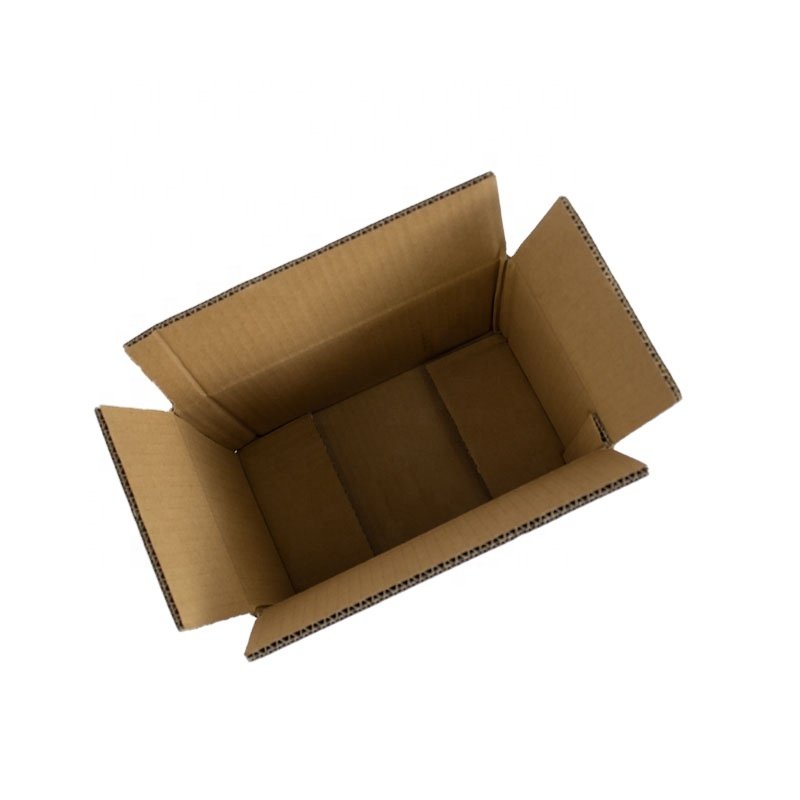 RSC 0201 Eco Friendly Paper Board Corrugated Board Box Customized Foldable Grocery Box with Logo Kraft Mailer Packaging Brown