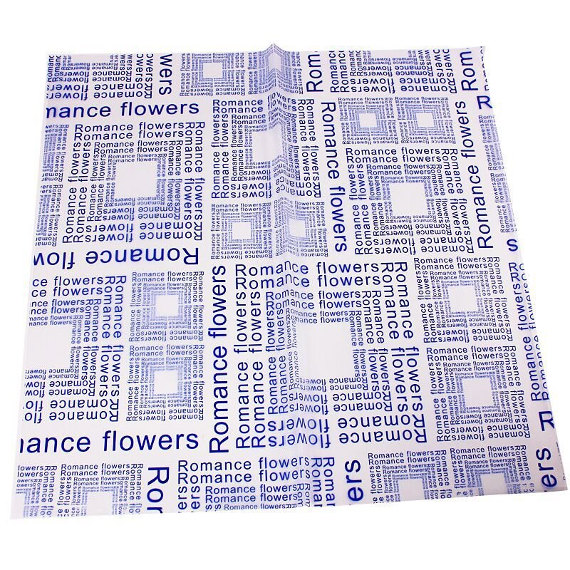 English newspaper matte paper OPP waterproof material color translucent flowers bouquet packaging paper