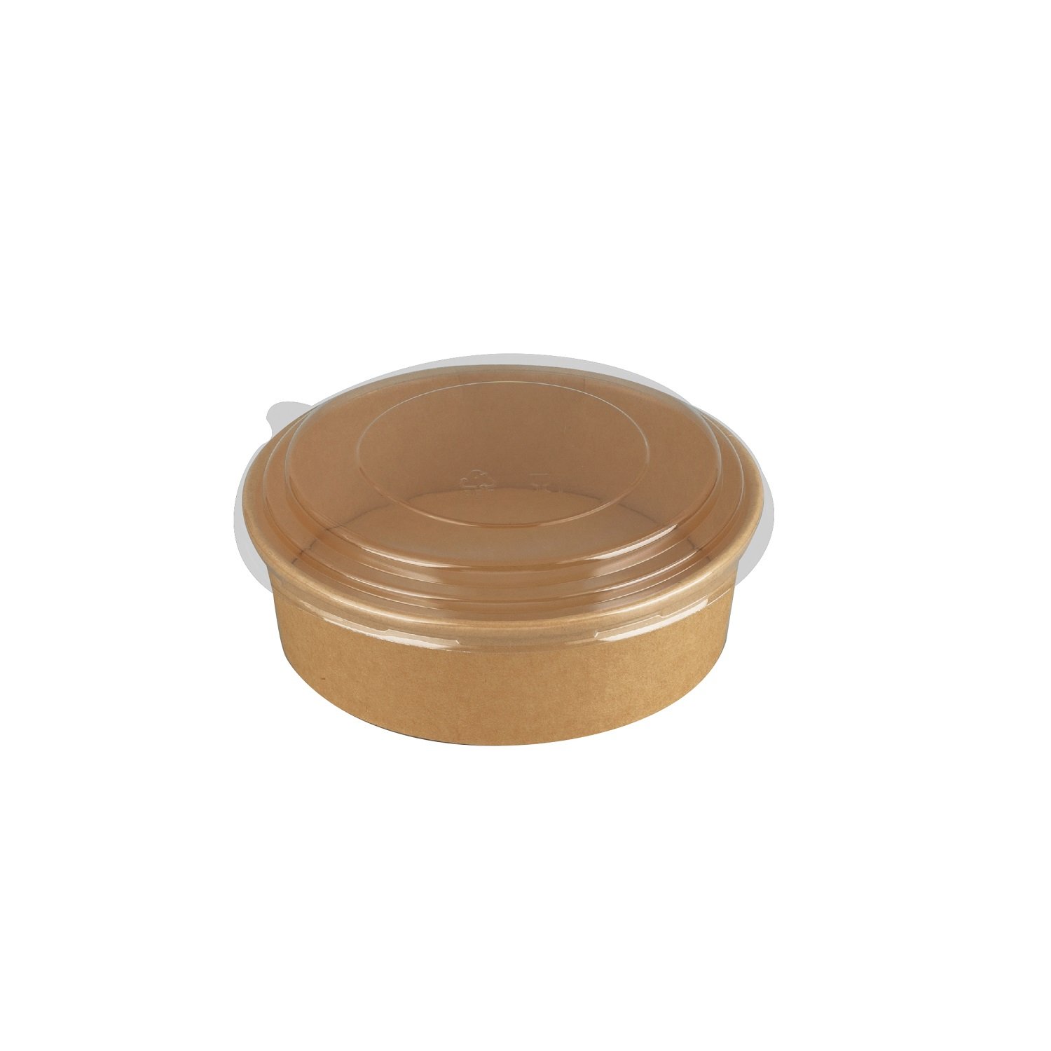 lunch box disposable Fast Food Brown Paper Bowls Kraft Salad Bowl And tissue paperSalad Box