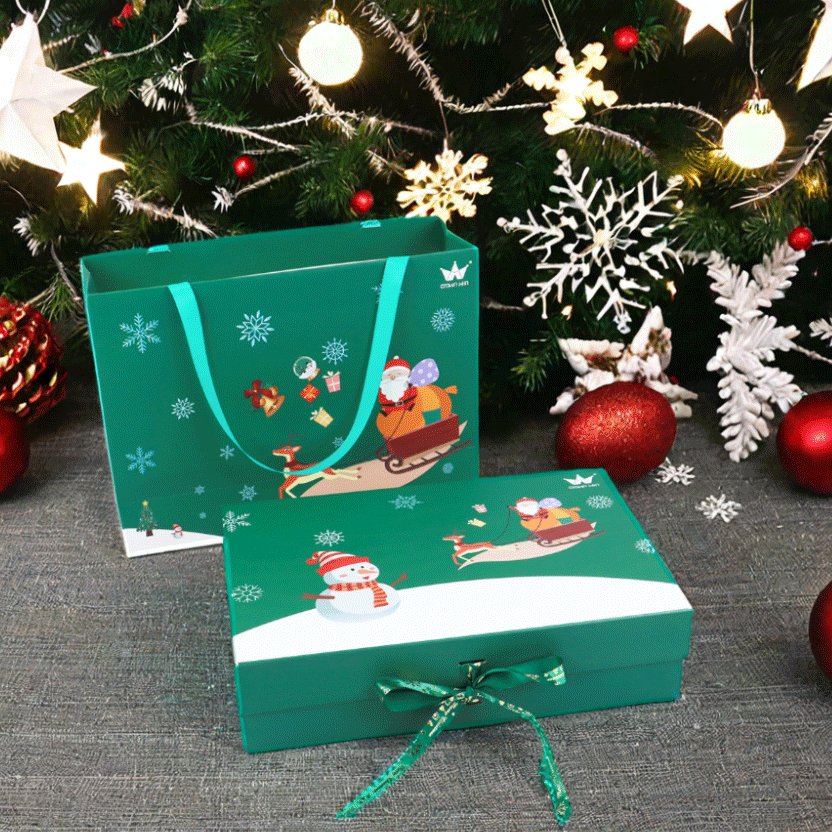 customized boite emballage foldable empaque cajas de regalo biodegradable cosmetic gift advent packaging christmas paper boxes