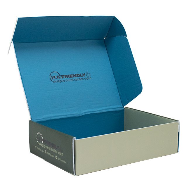 cardboard logistics packaging is a biodegradable small paper corrugated shipping box with custom logo print