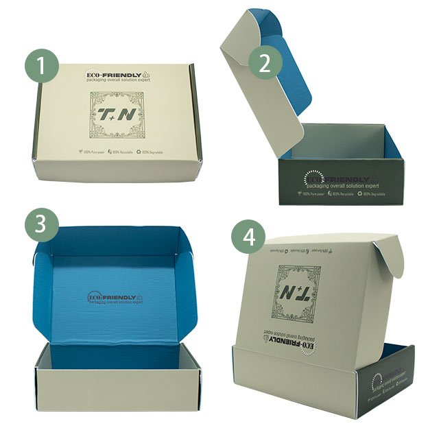 cardboard logistics packaging is a biodegradable small paper corrugated shipping box with custom logo print