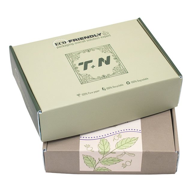 cardboard logistics packaging is a biodegradable small paper corrugated shipping box with custom logo print