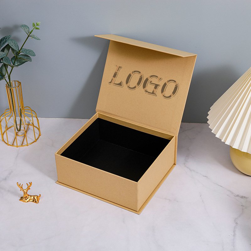 Custom Printing Luxury Rigid Folding Black Paper Packaging Magnet Closure Lid Cardboard Foldable Magnetic Gift Box With Logo