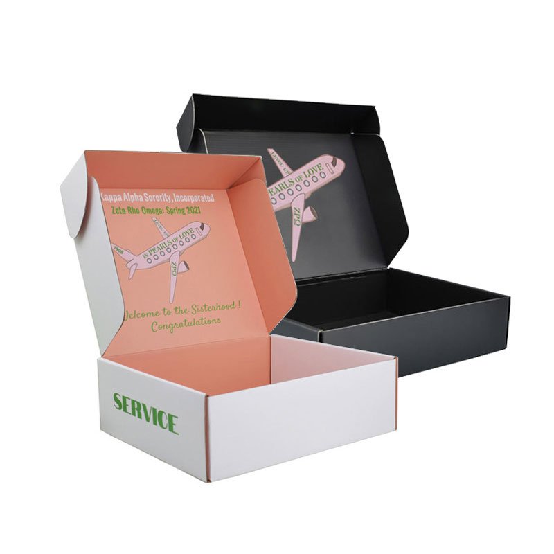 Wholesale Custom Size Logo Printed Kraft Paper Cardboard Packaging Corrugated Carton White Mailer Shipping Boxes
