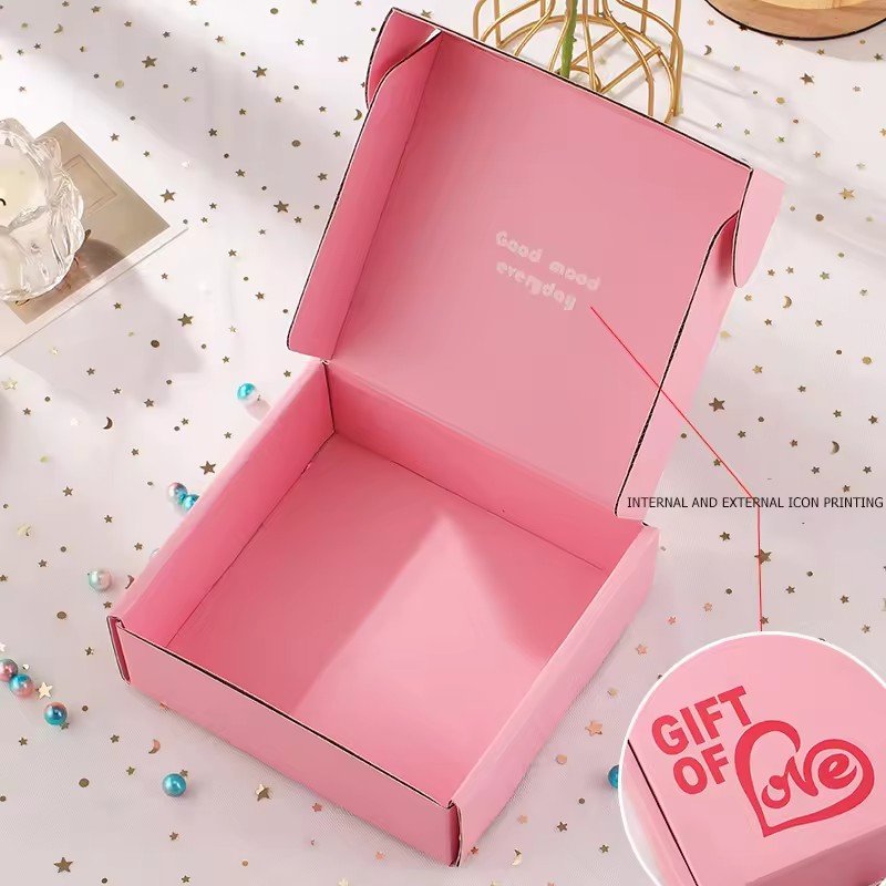Wholesale Custom Size Logo Printed Kraft Paper Cardboard Packaging Corrugated Carton White Mailer Shipping Boxes