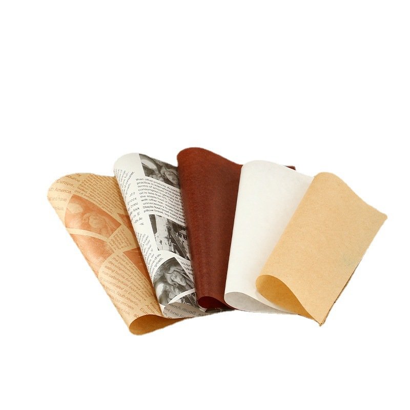 Hamburger Packaging Paper Printing Wrapping Grease Proof Paper Sandwich Greaseproof Shawarma Food Grade Wax Paper